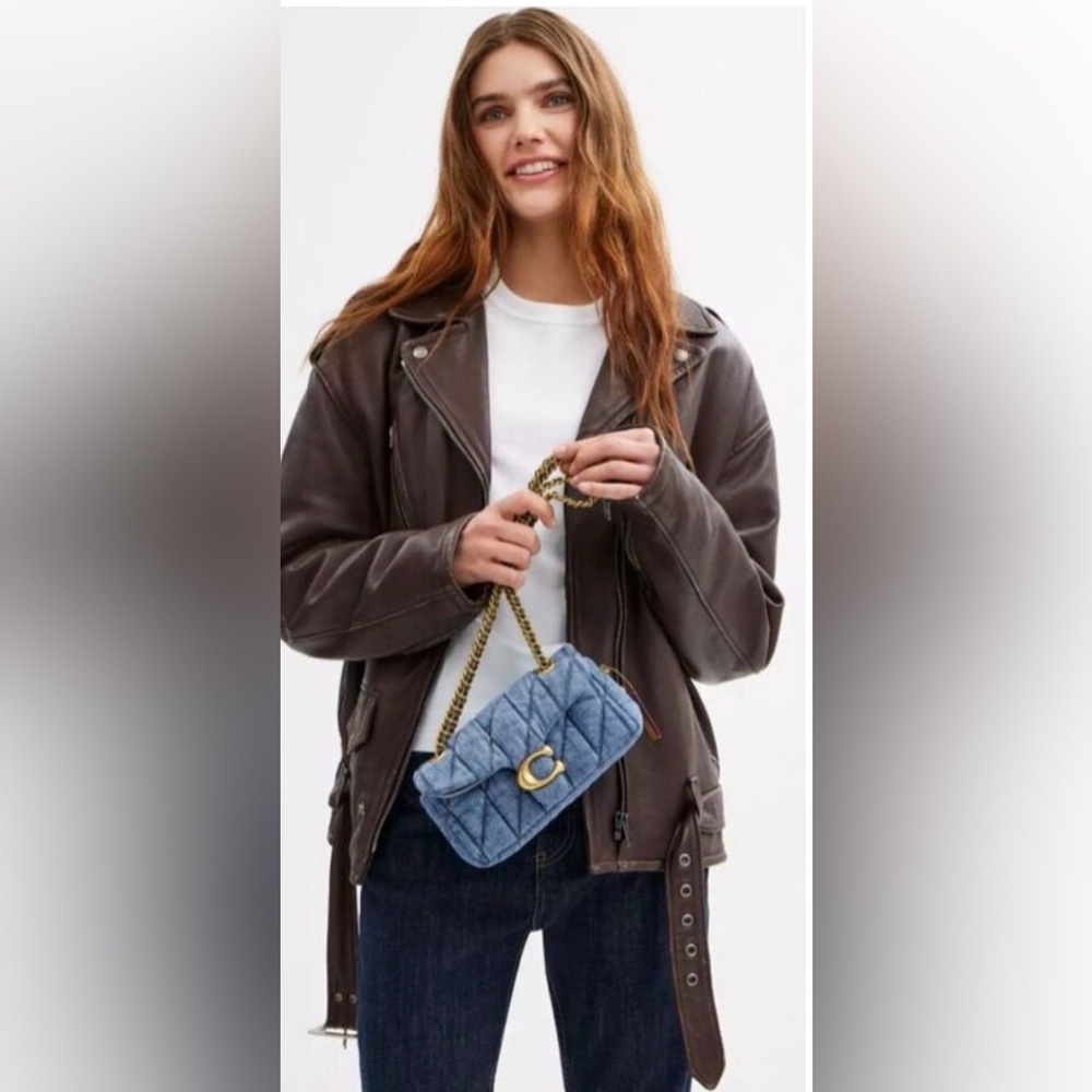 Coach Blue Quilted Tabby Crossbody Bag - Picture 2 of 14